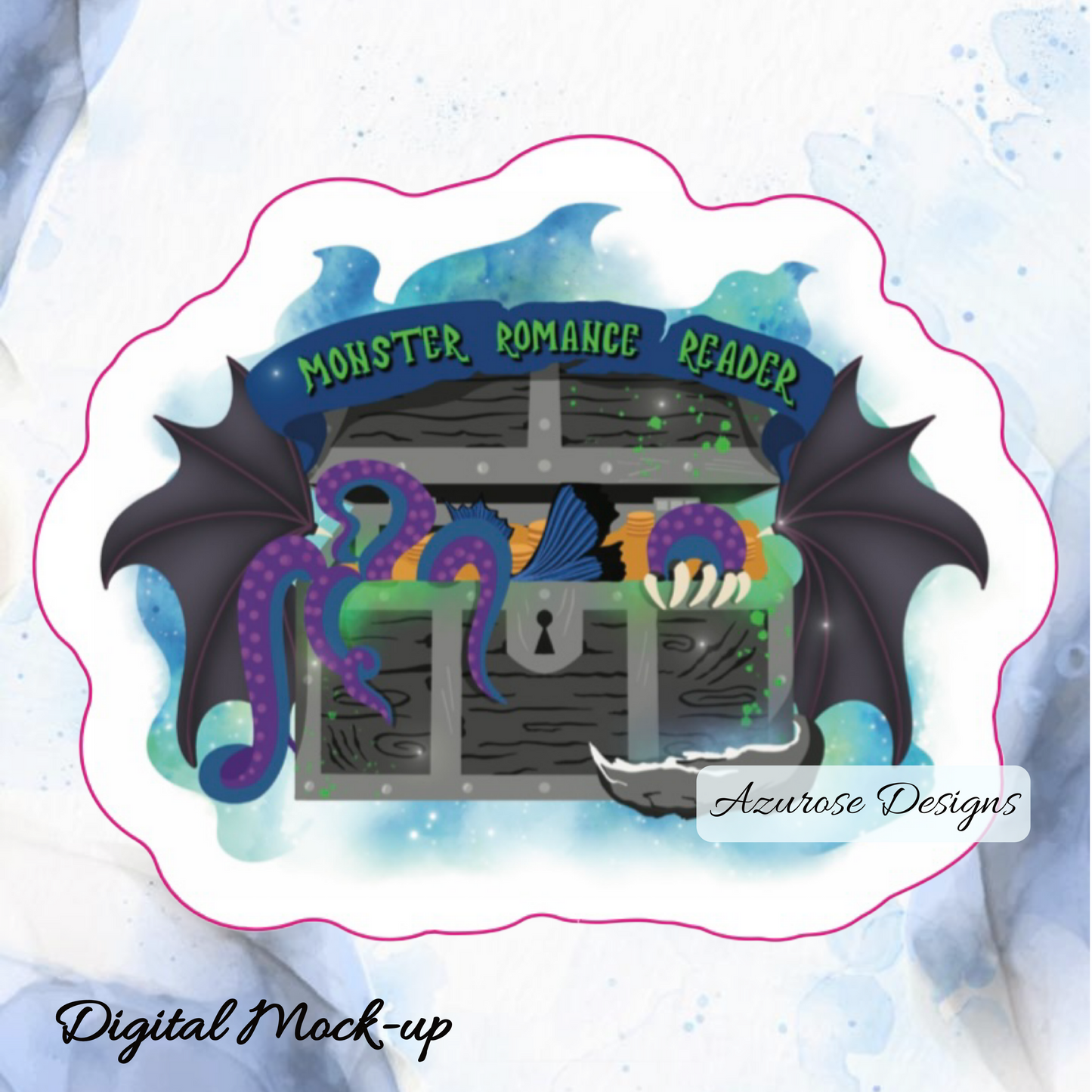 Monster Romance Reader Sticker