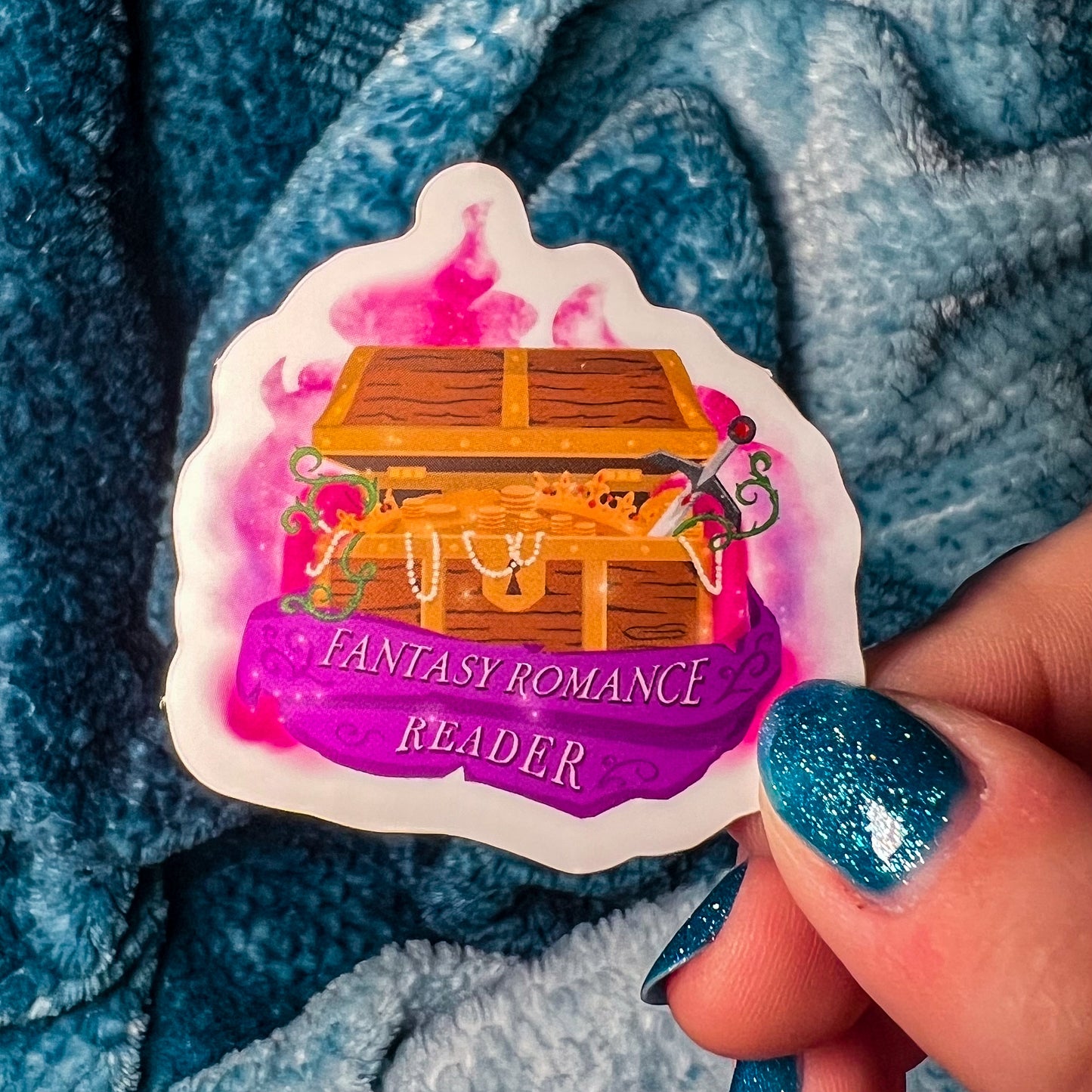 Fantasy Romance Reader Sticker