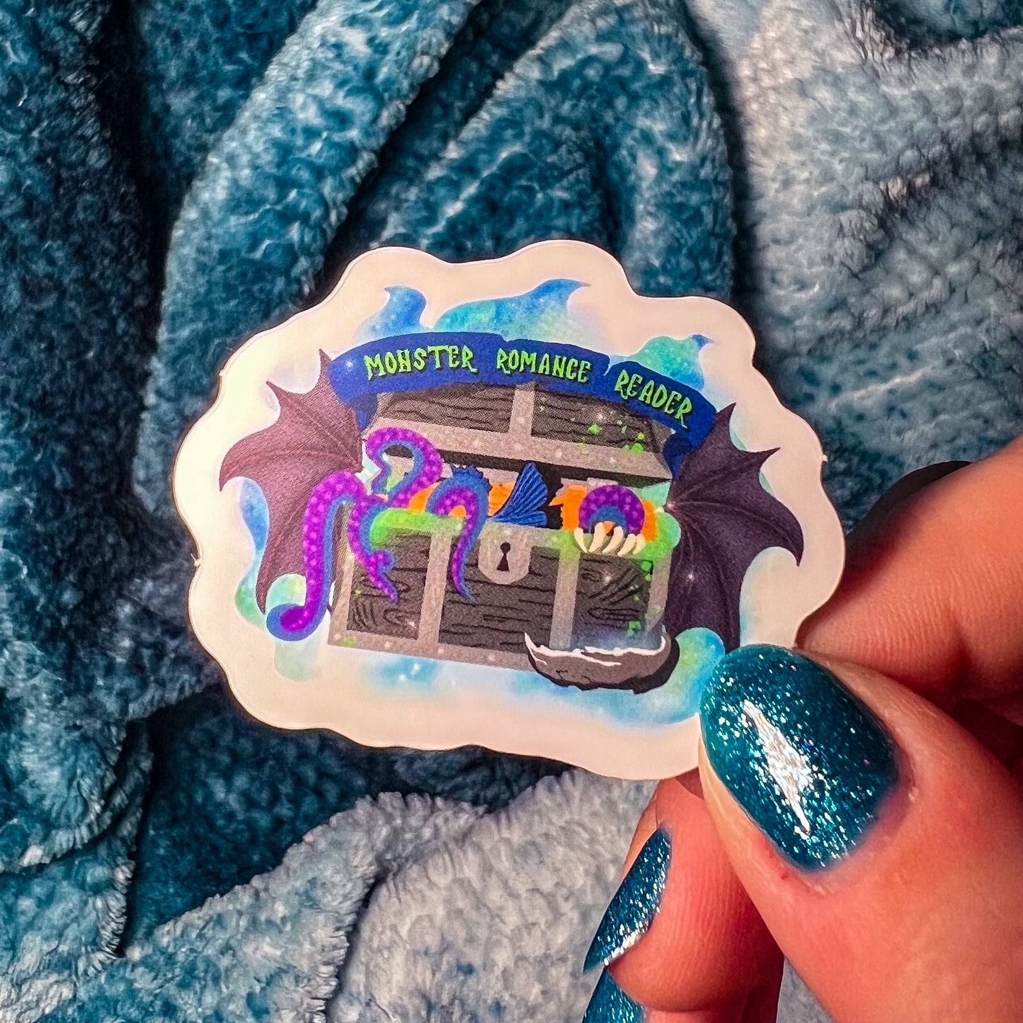 Monster Romance Reader Sticker