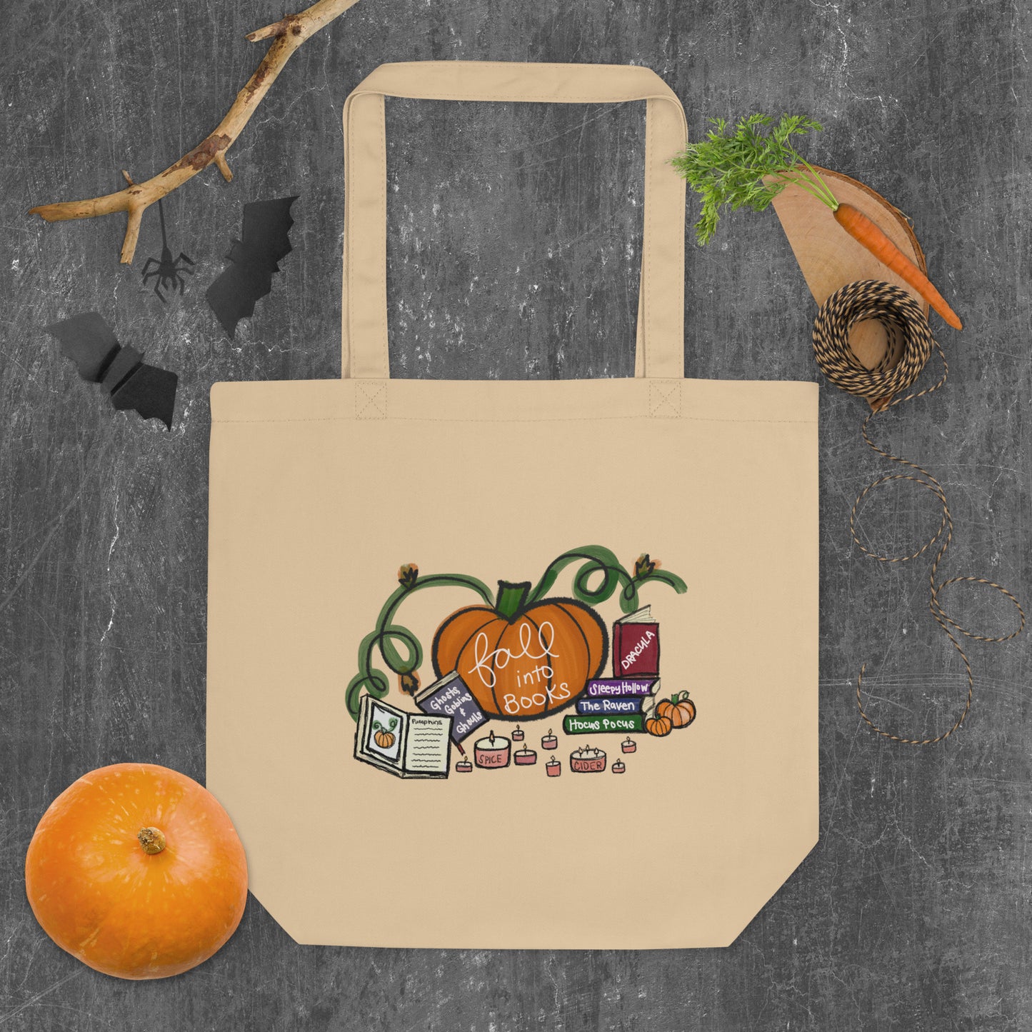 Fall Into Books Eco Tote Bag