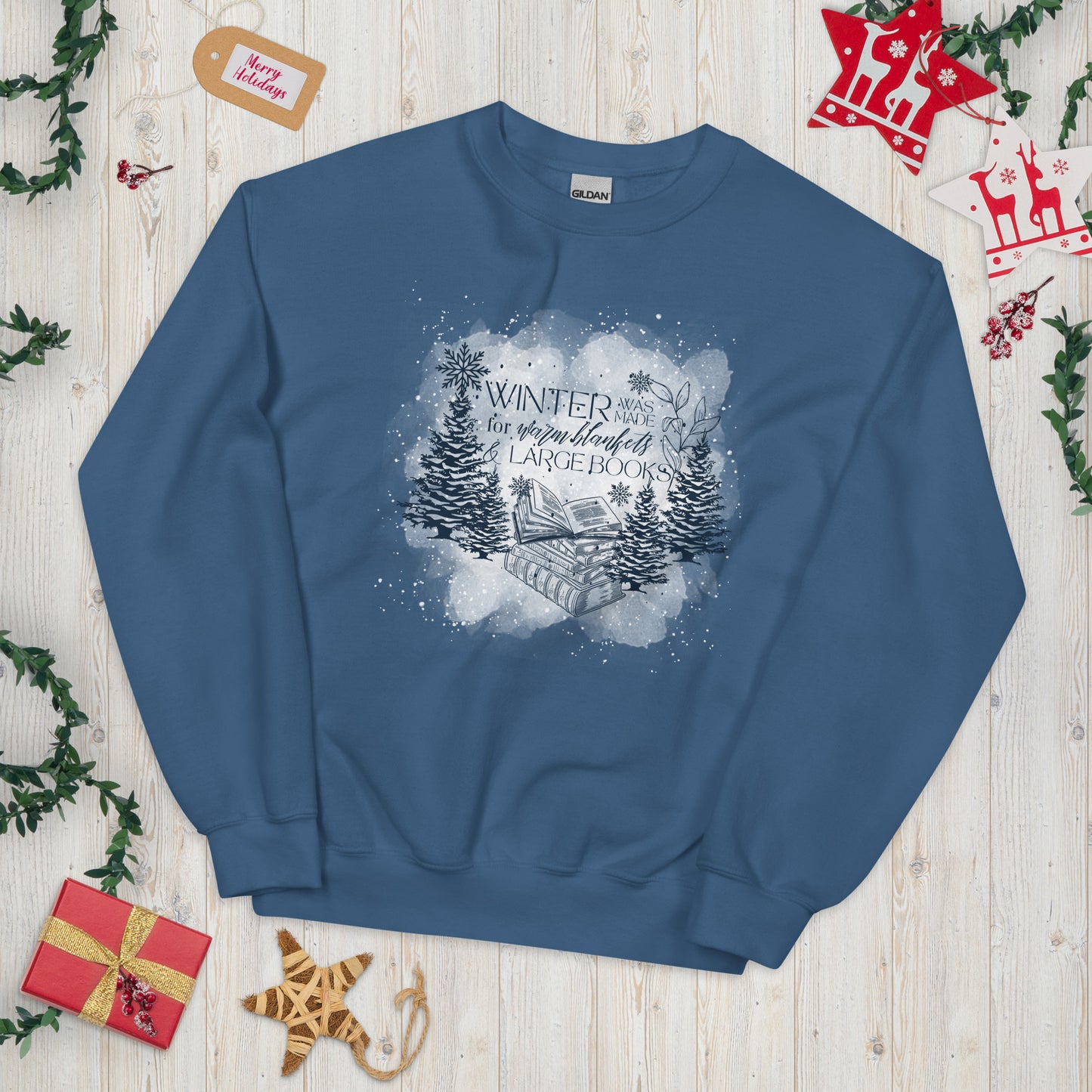 Warm Blankets & Large Books Unisex Sweatshirt