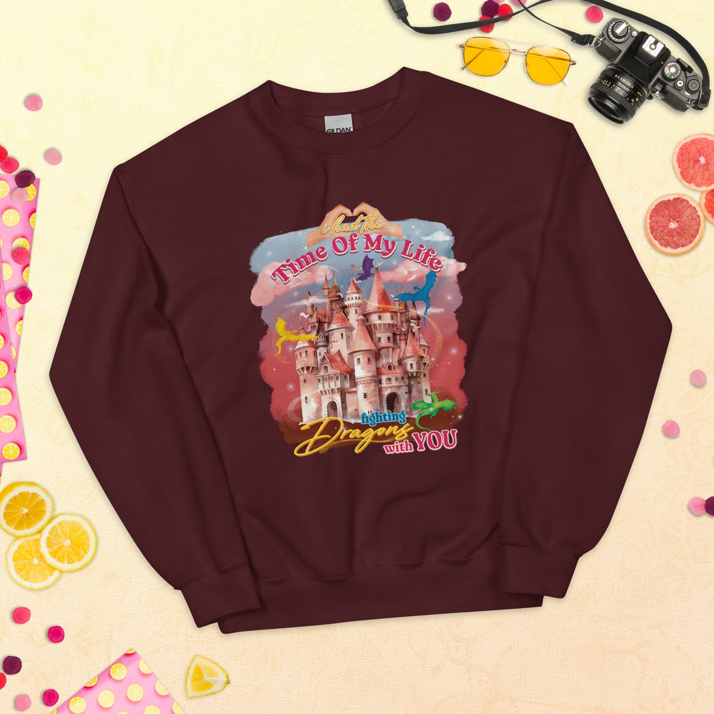 Fighting Dragons With You Unisex Sweatshirt