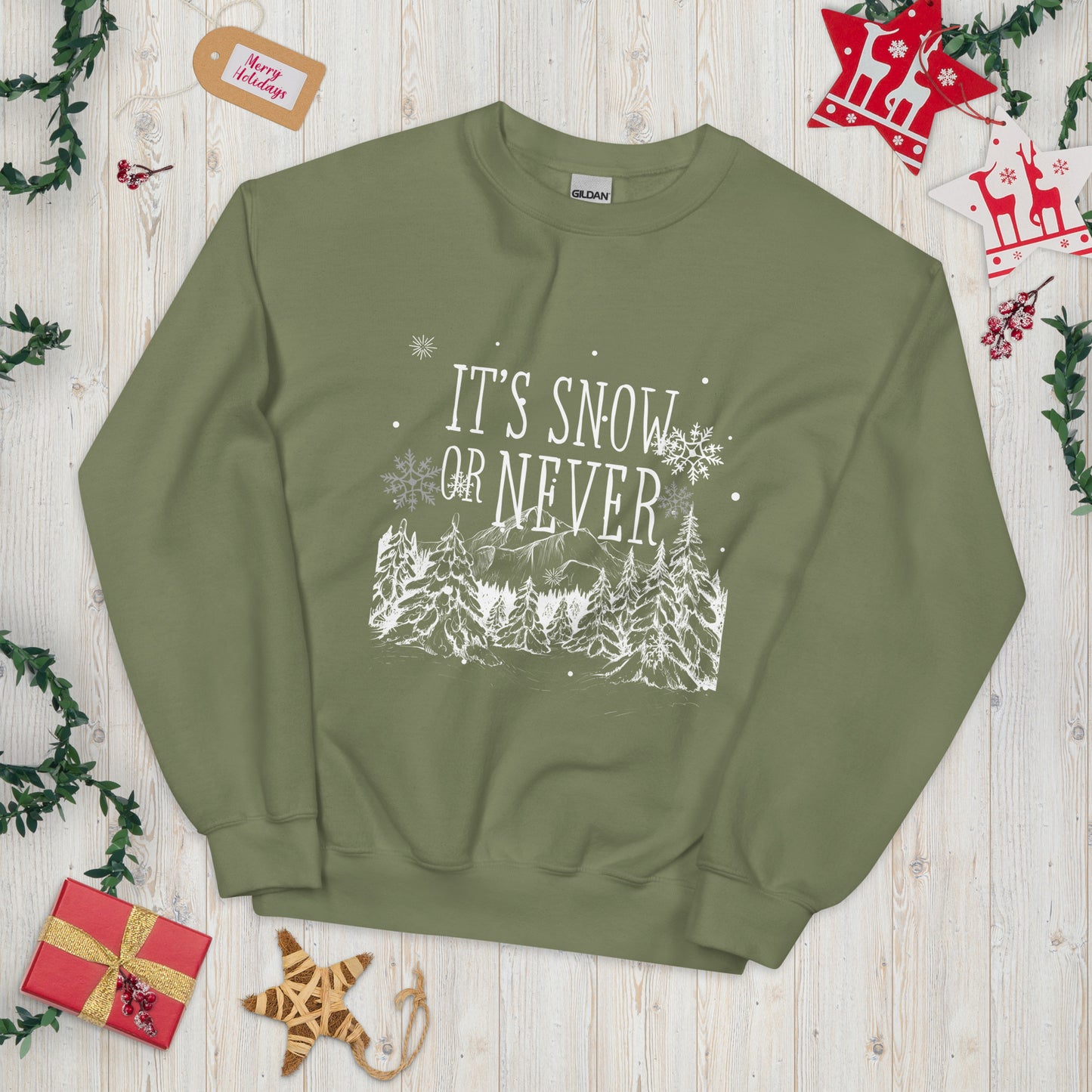 Snow or Never Unisex Sweatshirt