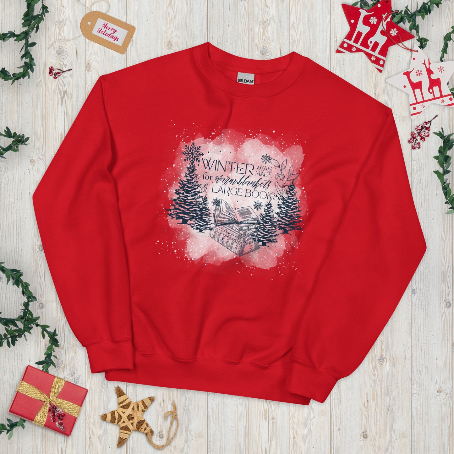 Warm Blankets & Large Books Unisex Sweatshirt