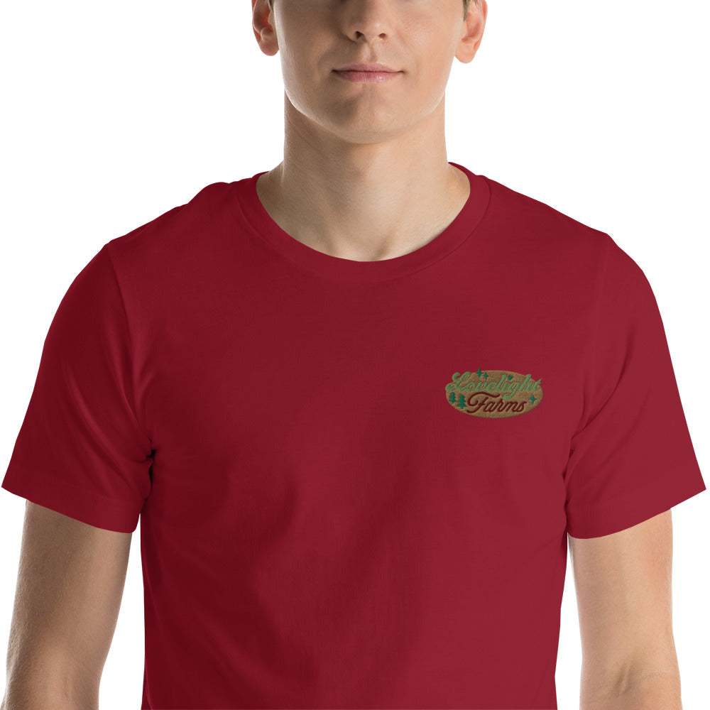 Lovelight Farms Embroidered Unisex t-shirt