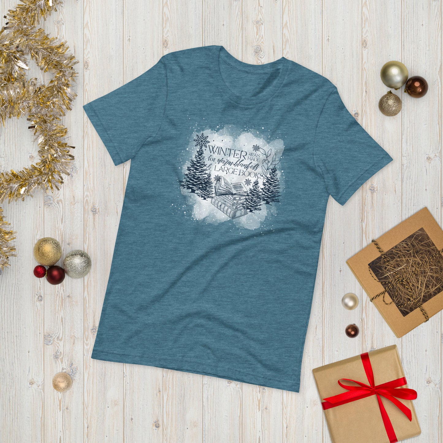 Warm Blankets & Large Books Unisex t-shirt