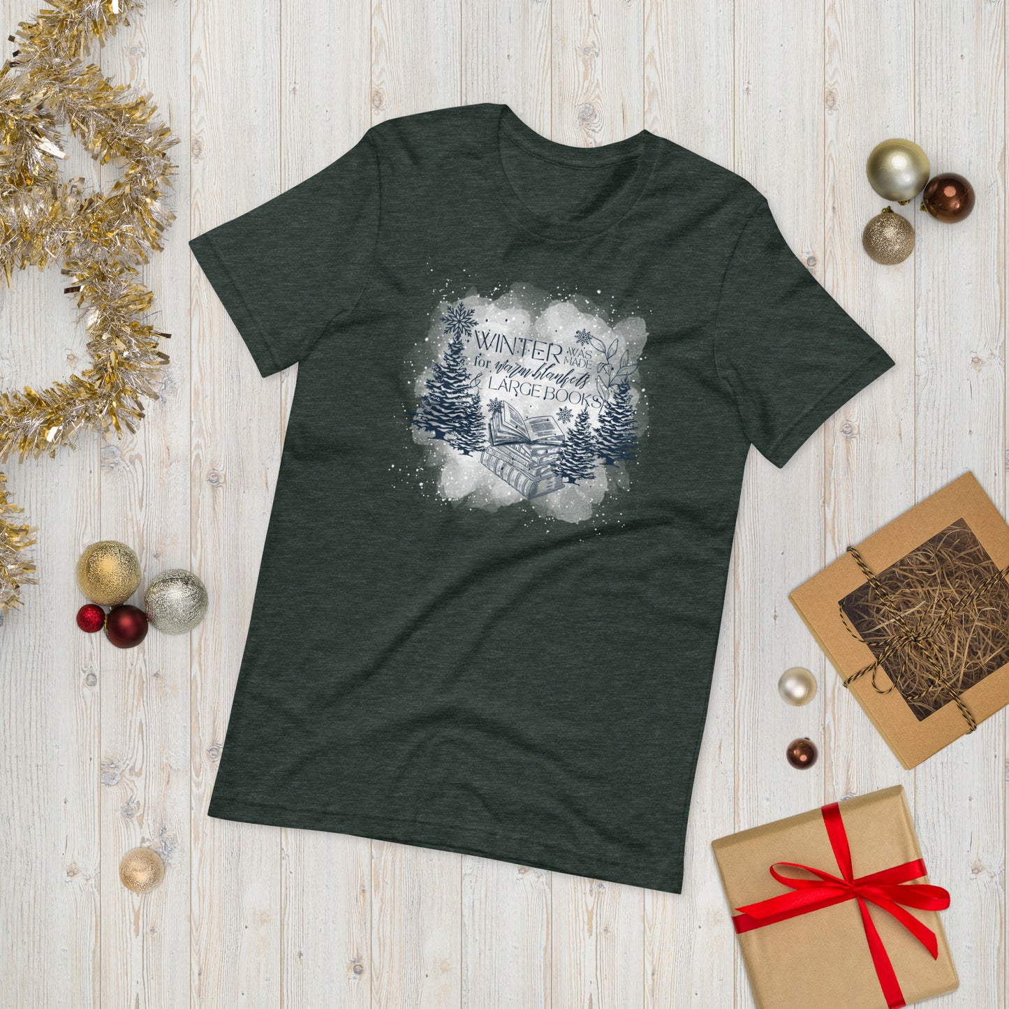 Warm Blankets & Large Books Unisex t-shirt