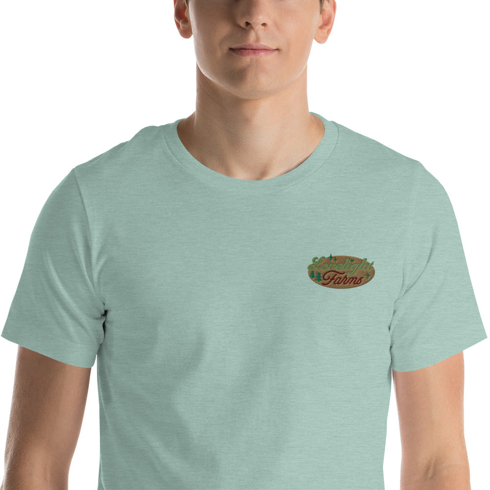 Lovelight Farms Embroidered Unisex t-shirt