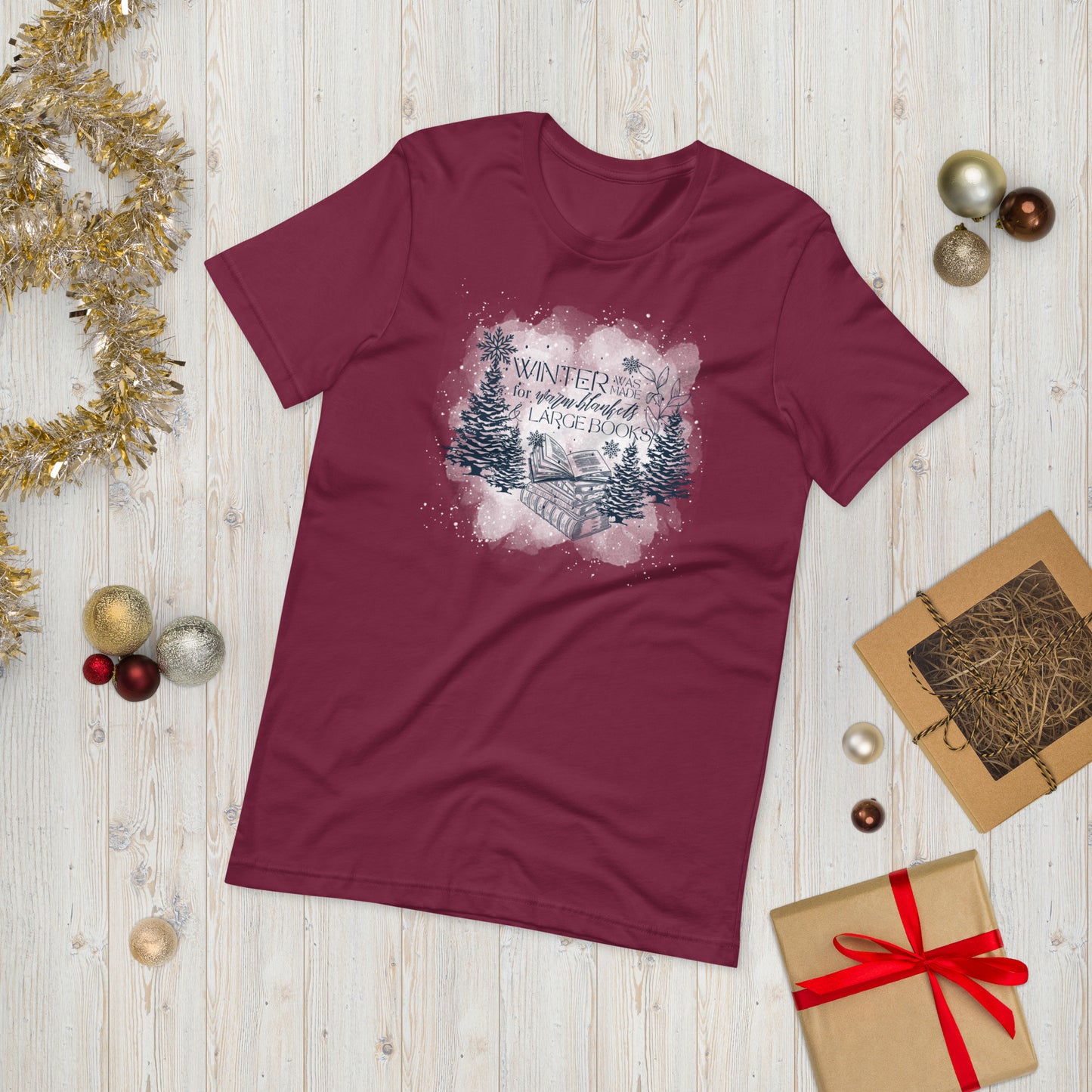 Warm Blankets & Large Books Unisex t-shirt