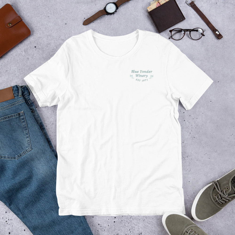 Blue Yonder Winery Unisex t-shirt