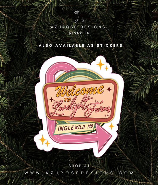 Welcome to Lovelight Farms Sticker