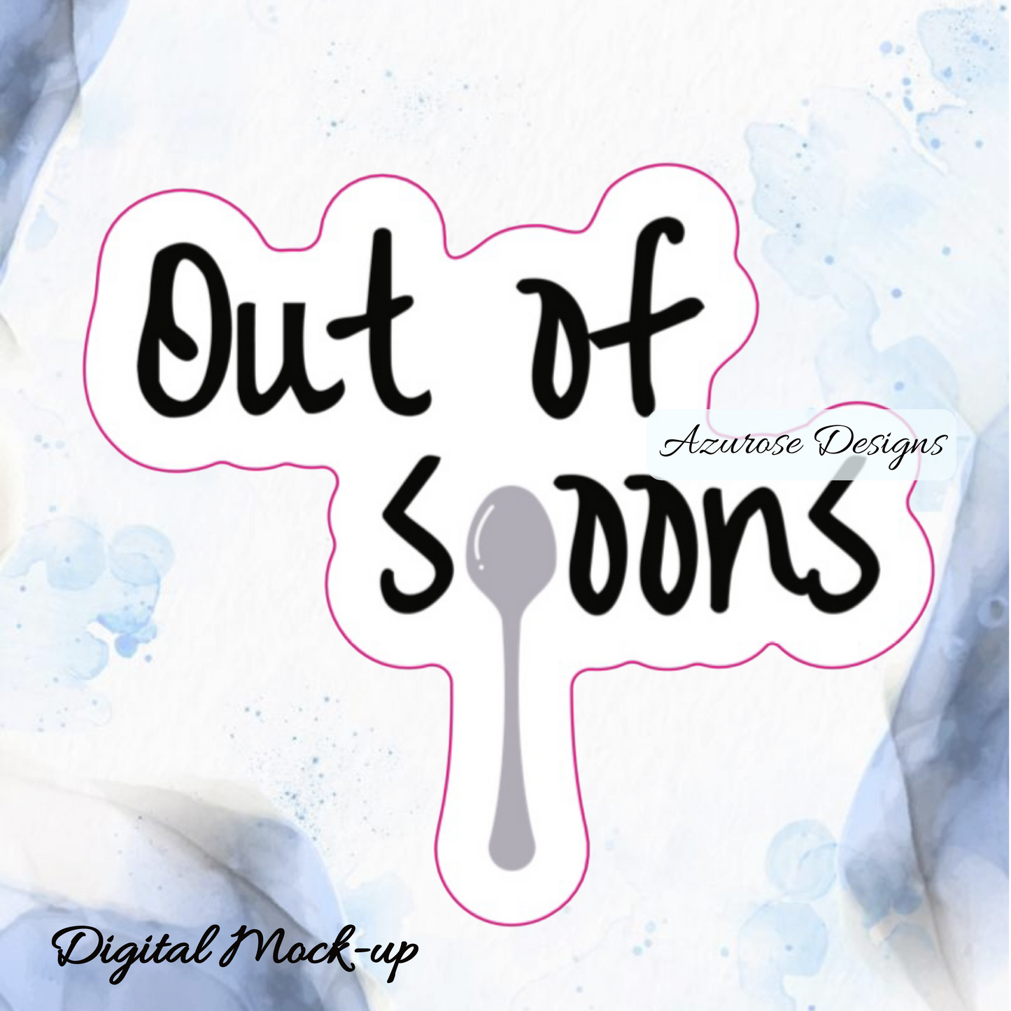 Out Of Spoons Sticker