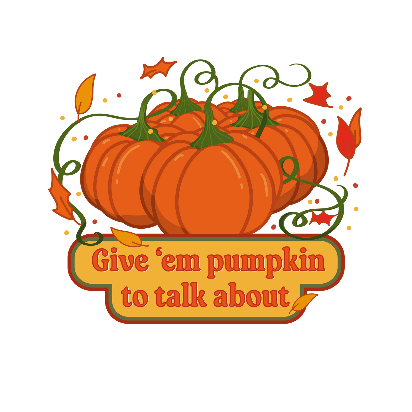 Pumpkin To Talk About Sticker
