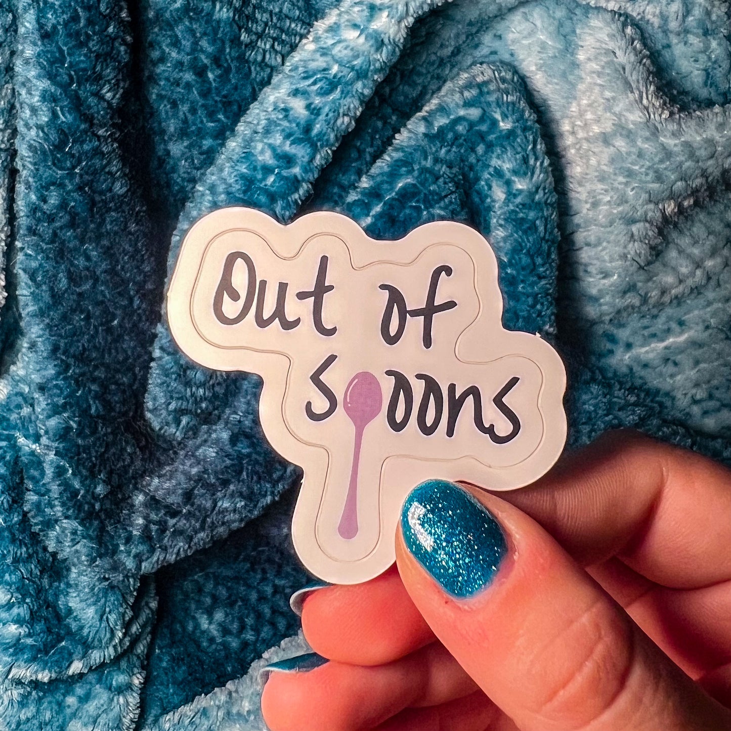 Out Of Spoons Sticker
