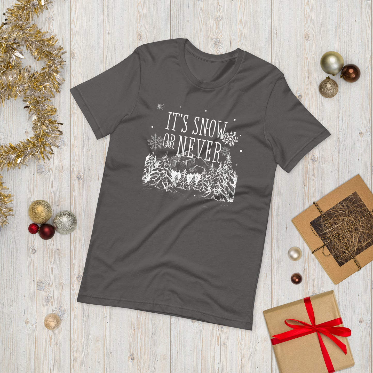 Snow or Never Unisex t-shirt